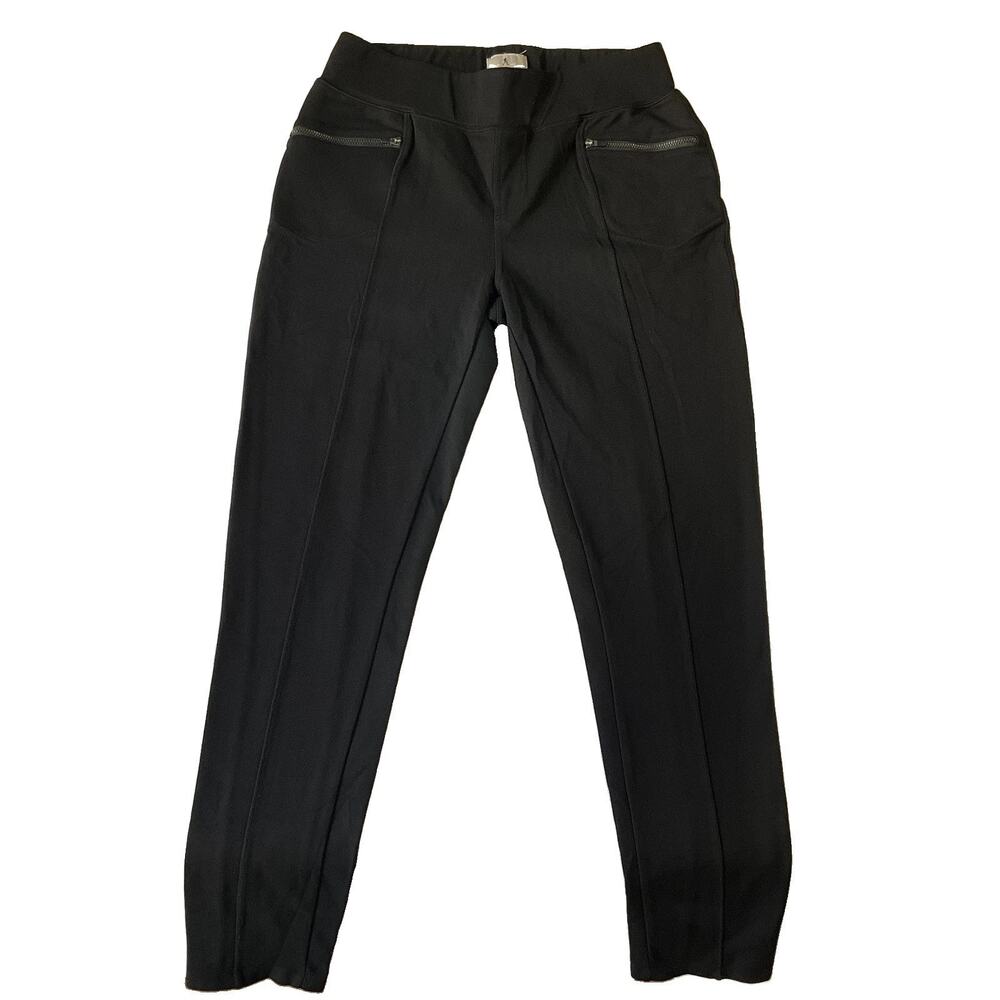 Royal Robbins Women Activewear Pants M Black Nylon Viscose Zipper 30" Inseam 29”
